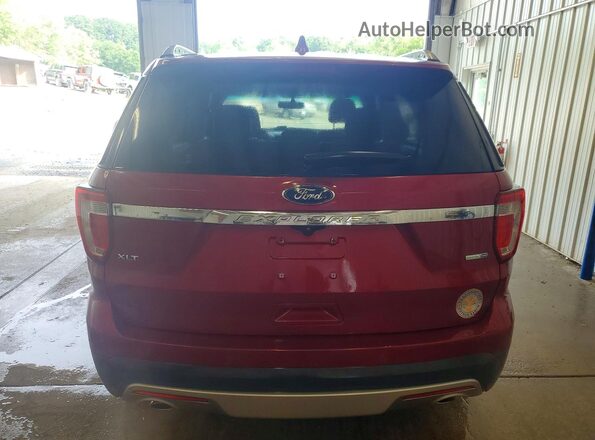 1FM5K8D8XGGC21245 2016 FORD EXPLORER Красный Вид сзади