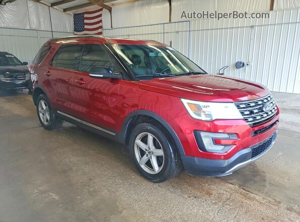 1FM5K8D8XGGC21245 2016 FORD EXPLORER Красный Передняя правая четверть