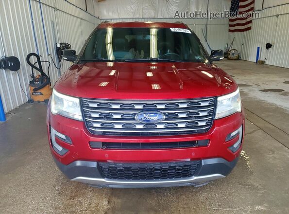 1FM5K8D8XGGC21245 2016 FORD EXPLORER Красный Вид спереди