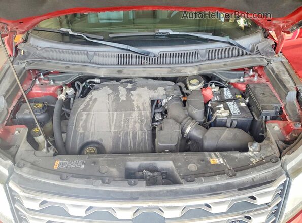 1FM5K8D8XGGC21245 2016 FORD EXPLORER Красный Вид подкапотного пространства