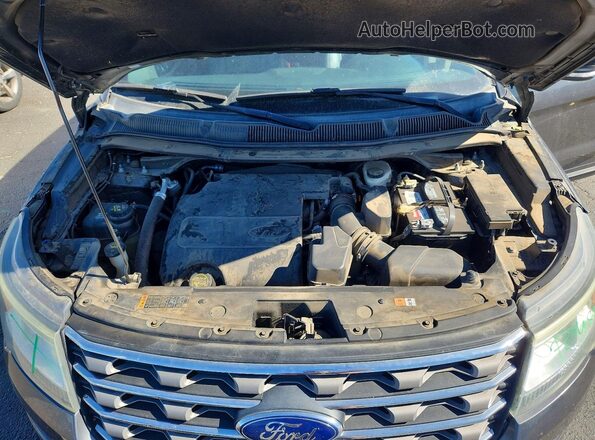 1FM5K8D8XGGC35212 2016 FORD EXPLORER Серый Вид подкапотного пространства