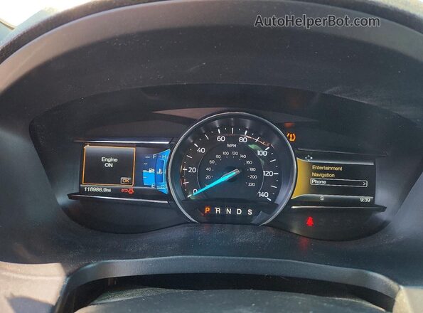 1FM5K8D8XGGC35212 2016 FORD EXPLORER Серый Вид щитка приборов