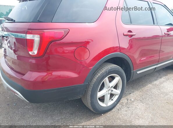 1FM5K8D8XHGA28241 2017 FORD EXPLORER Red Front view