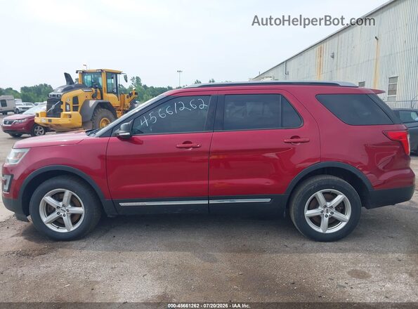 1FM5K8D8XHGA28241 2017 FORD EXPLORER Red 360 interior view
