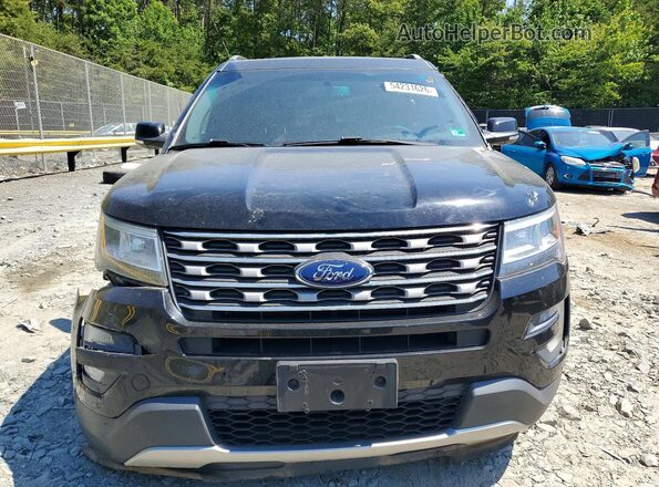 1FM5K8D8XHGC79809 2017 FORD EXPLORER Black წინა ხედი