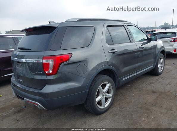 1FM5K8D8XHGD09357 2017 FORD EXPLORER Gray Задня права чверть