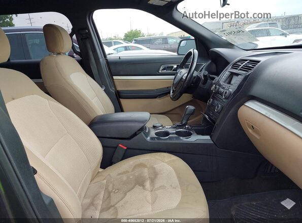 1FM5K8D8XHGD09357 2017 FORD EXPLORER Gray Вид салону спереду