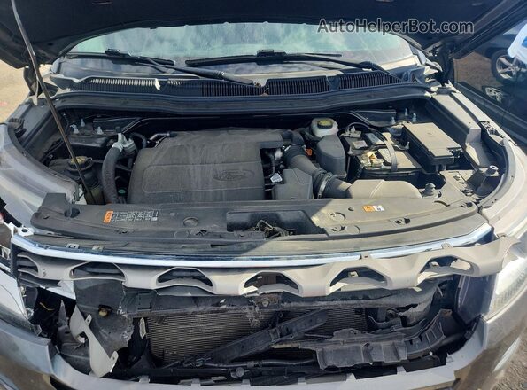 1FM5K8D8XHGD94846 2017 FORD EXPLORER Gray Widok komory silnika