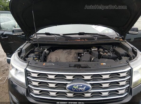 1FM5K8D8XHGE07658 2017 FORD EXPLORER Black უკანა ხედი