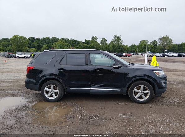 1FM5K8D8XHGE07658 2017 FORD EXPLORER Black უკანა სალონის ხედი