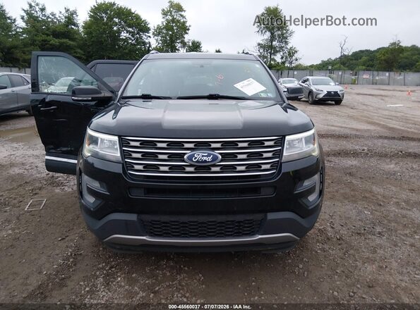 1FM5K8D8XHGE07658 2017 FORD EXPLORER Black ხელსაწყოთა პანელის ხედი