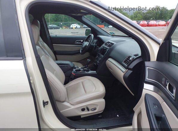 1FM5K8D8XJGA33574 2018 FORD EXPLORER Beige Вид салону спереду