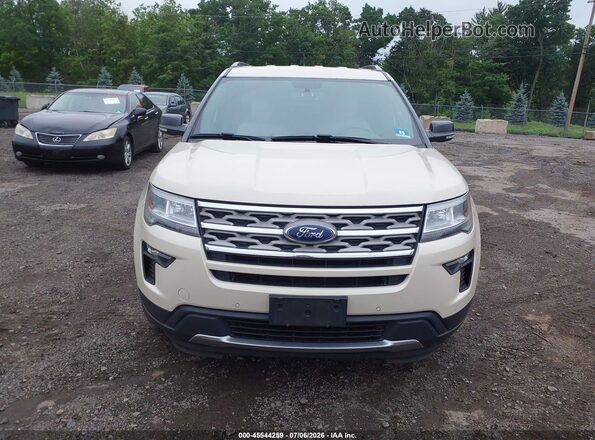 1FM5K8D8XJGA33574 2018 FORD EXPLORER Beige Вид задньої частини салону