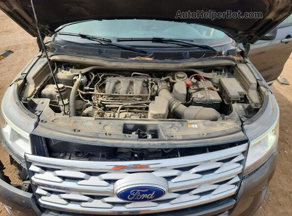 1FM5K8D8XJGC71327 2018 FORD EXPLORER Charcoal Շարժիչի բաժամունքի տեսք