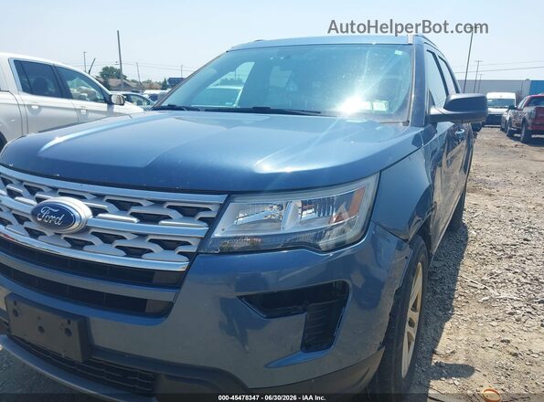 1FM5K8D8XKGA05775 2019 FORD EXPLORER Light Blue Вид спереду
