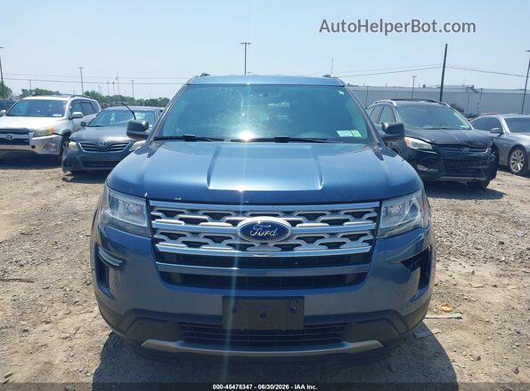 1FM5K8D8XKGA05775 2019 FORD EXPLORER Light Blue Вид щитка приладів