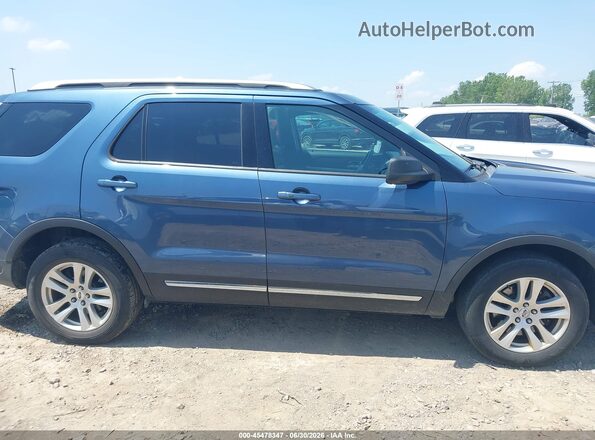 1FM5K8D8XKGA05775 2019 FORD EXPLORER Light Blue Вид задньої частини салону