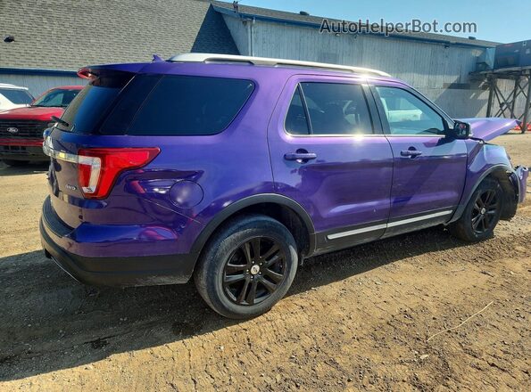 1FM5K8D8XKGA21605 2019 FORD EXPLORER Purple უკანა მარჯვენა