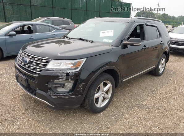 1FM5K8DH0HGC01829 2017 FORD EXPLORER Black Przód lewy