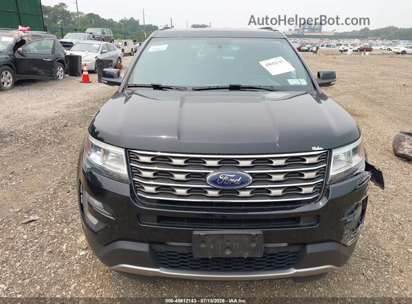 1FM5K8DH0HGC01829 2017 FORD EXPLORER Black Widok zestawu wskaźników
