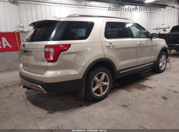 1FM5K8DH0HGD51035 2017 FORD EXPLORER Beige Trasero derecho
