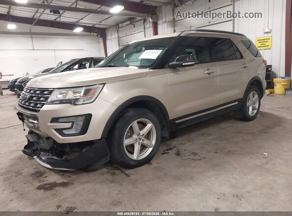 1FM5K8DH0HGD51035 2017 FORD EXPLORER Beige Vista tres cuartos delantera izquierda