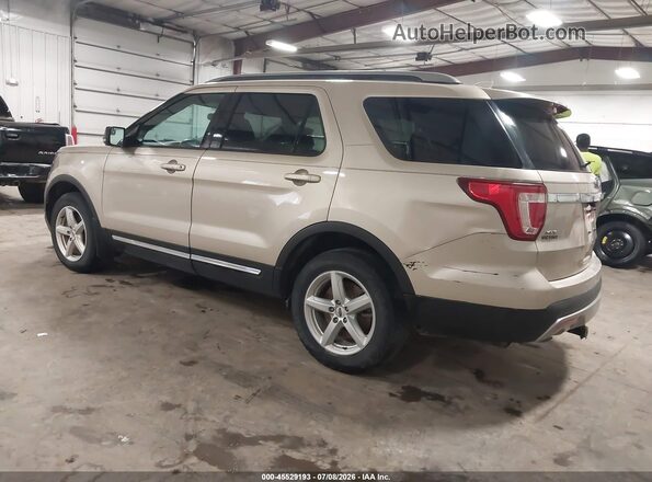 1FM5K8DH0HGD51035 2017 FORD EXPLORER Beige Trasero izquierdo
