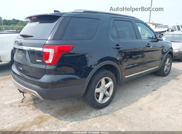 1FM5K8DH1GGC53663 2016 FORD EXPLORER Черный Задняя правая четверть