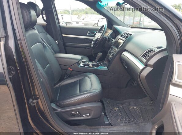 1FM5K8DH1GGC53663 2016 FORD EXPLORER Черный Вид салона спереди