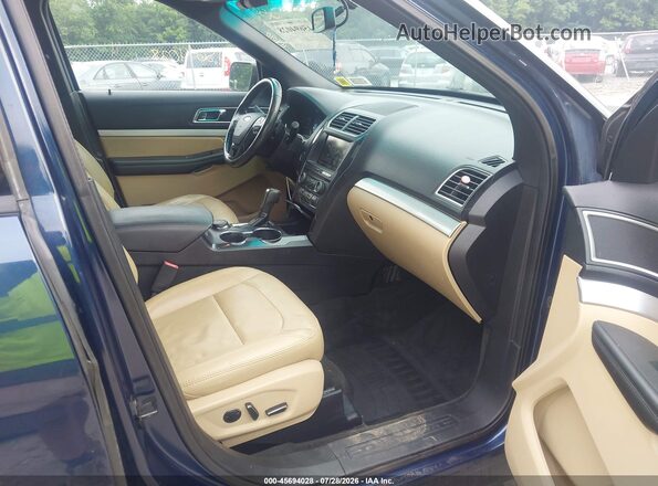 1FM5K8DH1GGC82774 2016 FORD EXPLORER Blue Front interior view