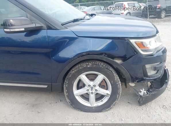 1FM5K8DH1GGC82774 2016 FORD EXPLORER Blue Front view