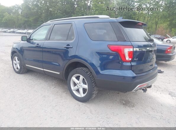 1FM5K8DH1GGC82774 2016 FORD EXPLORER Blue Rear left