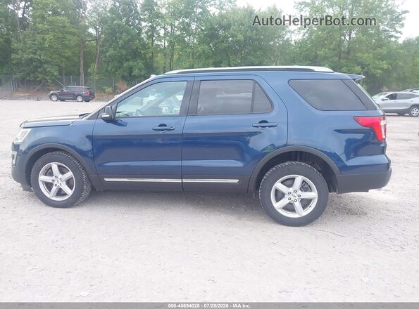 1FM5K8DH1GGC82774 2016 FORD EXPLORER Blue 360 interior view