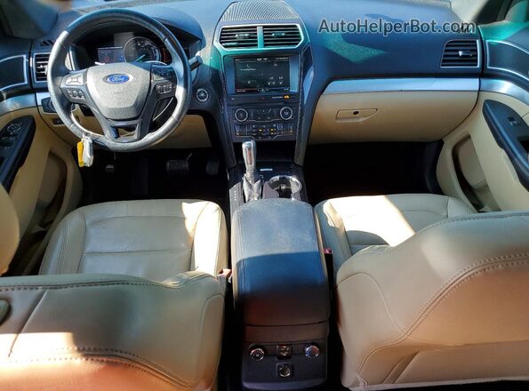 1FM5K8DH1GGC97520 2016 FORD EXPLORER Белый Вид панели приборов
