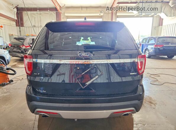 1FM5K8DH1HGC45533 2017 FORD EXPLORER Black Rear view