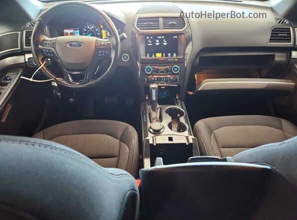 1FM5K8DH1HGC45533 2017 FORD EXPLORER Black Dashboard view