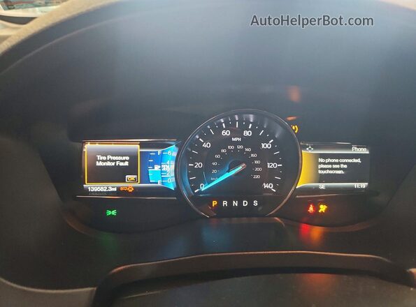 1FM5K8DH1HGC45533 2017 FORD EXPLORER Black Instrument cluster view