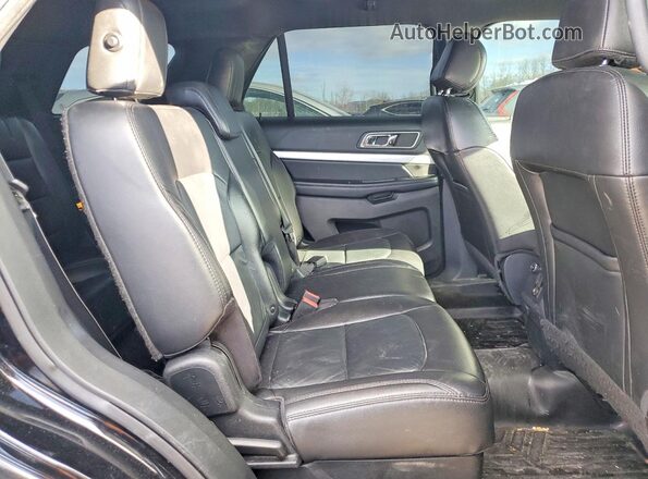 1FM5K8DH2HGD74123 2017 FORD EXPLORER Black უკანა სალონის ხედი