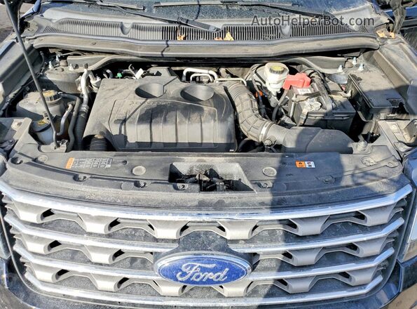 1FM5K8DH2HGD74123 2017 FORD EXPLORER Black ძრავის განყოფილების ხედი
