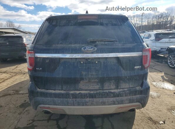 1FM5K8DH2HGD74123 2017 FORD EXPLORER Black უკანა ხედი