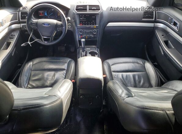 1FM5K8DH2HGD74123 2017 FORD EXPLORER Black წინა პანელის ხედი