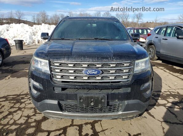 1FM5K8DH2HGD74123 2017 FORD EXPLORER Black წინა ხედი