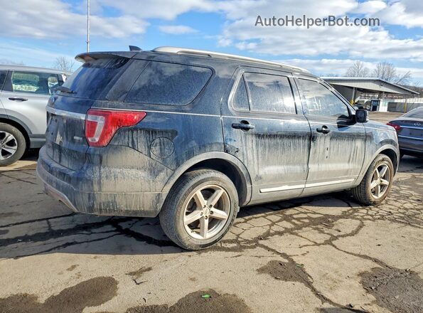 1FM5K8DH2HGD74123 2017 FORD EXPLORER Black უკანა მარჯვენა