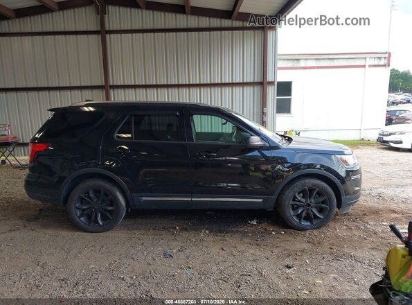 1FM5K8DH2JGC79213 2018 FORD EXPLORER Black უკანა სალონის ხედი