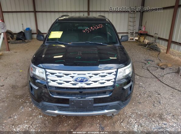 1FM5K8DH2JGC79213 2018 FORD EXPLORER Black ხელსაწყოთა პანელის ხედი
