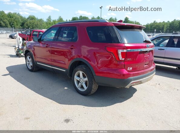 1FM5K8DH3GGC63353 2016 FORD EXPLORER Maroon Հետևի ձախ