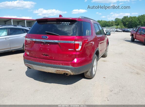 1FM5K8DH3GGC63353 2016 FORD EXPLORER Maroon Հետևի աջ