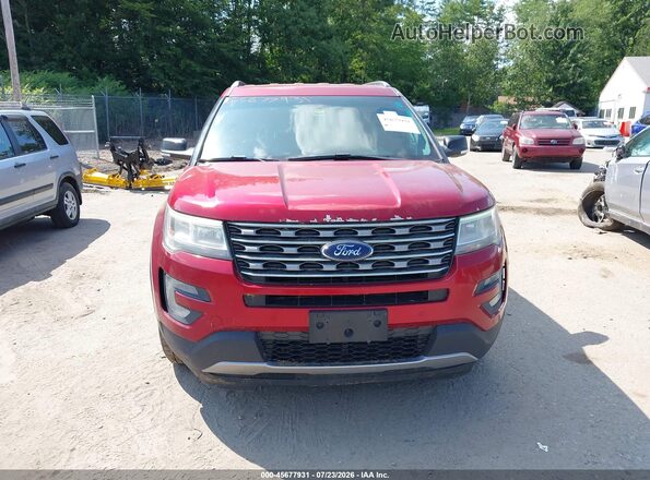 1FM5K8DH3GGC63353 2016 FORD EXPLORER Maroon Սարքավորումների վահանակի տեսք