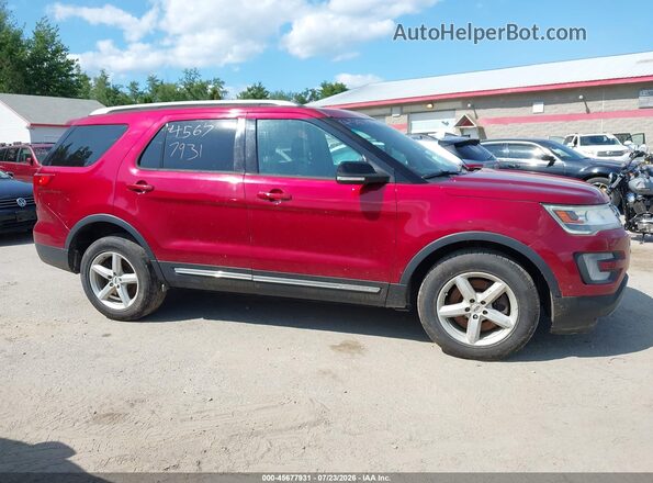 1FM5K8DH3GGC63353 2016 FORD EXPLORER Maroon Սալոնի հետևի տեսք