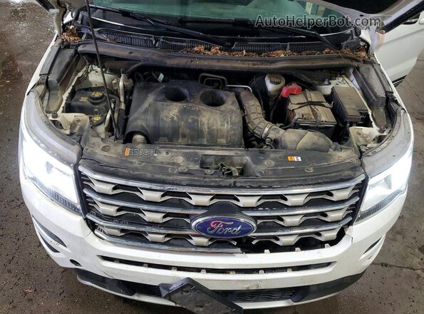 1FM5K8DH3HGD41597 2017 FORD EXPLORER White Widok komory silnika
